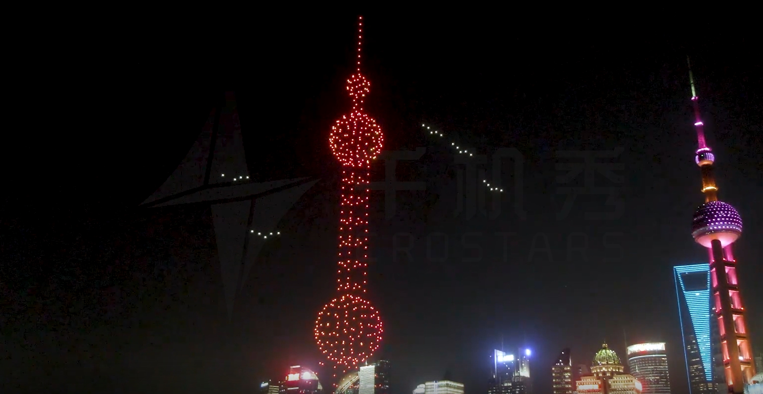 上海旅游直播间|千机集团|无人机表演